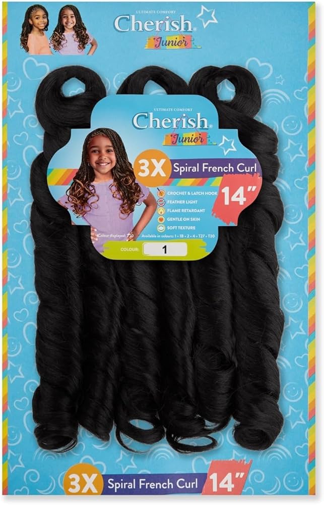 Cherish Junior Kids Spiral French Curl 3 x 14in