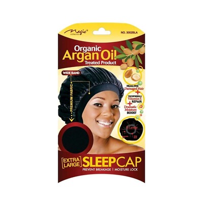 Magic Collection Argan Oil Extra Large Sleep Cap - 3002BLA