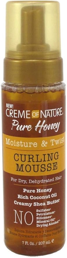 Creme of Nature Pure Honey Moisture and Twist Curling Mousse 7oz